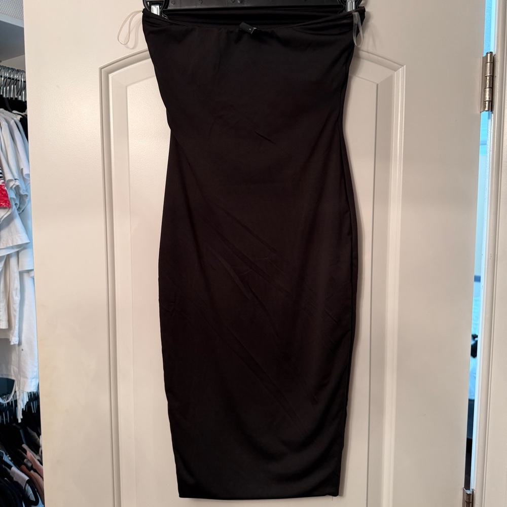 AKIRA Strapless Black Bodycon Dress